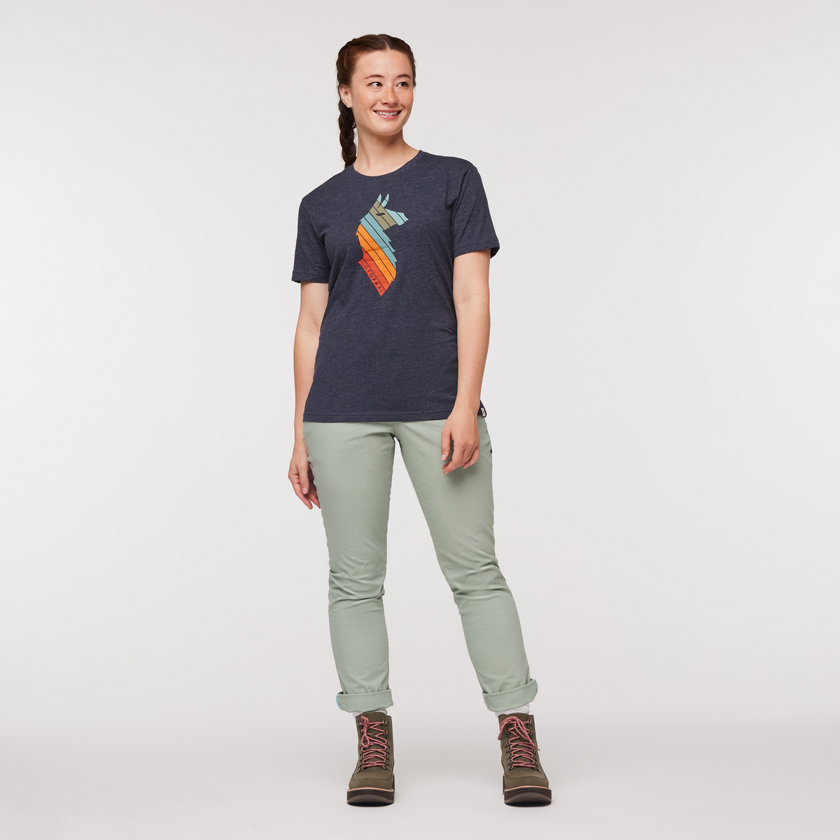 Llama Stripes T-Shirt - Women's - Image 18