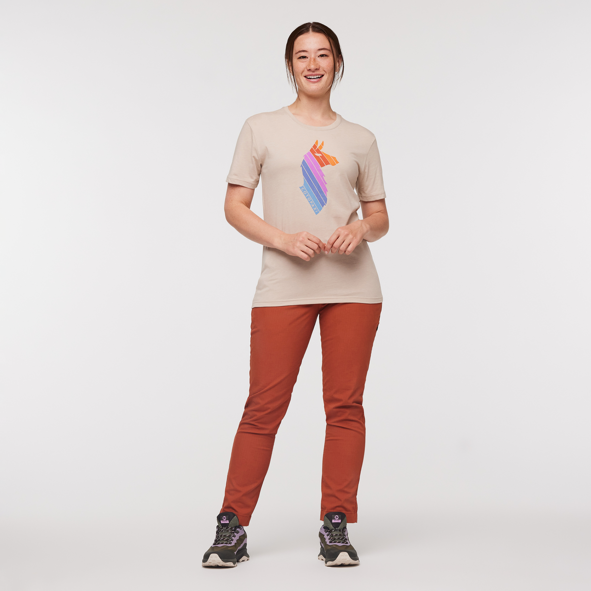 Llama Stripes T-Shirt - Women's - Image 7