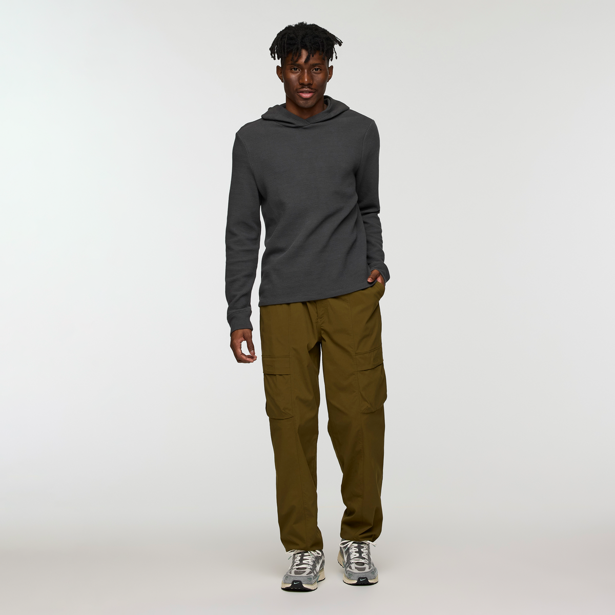 Alternative view of Atajo Long-Sleeve Waffle Hoodie - Men's